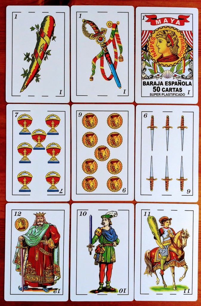 baraja española, briscas, playing cards