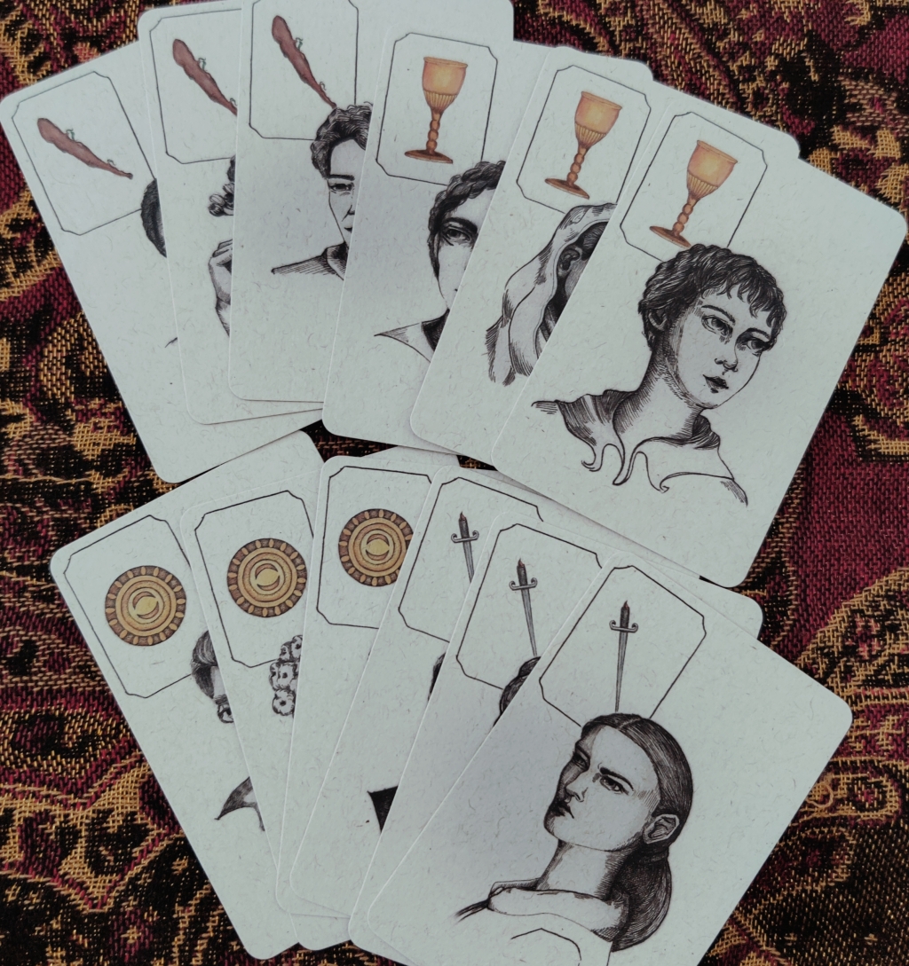 Saint Cyprian’s Deck of Cards – Keys and the courts